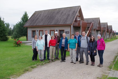 Kihnu reisist osavõtjad 6. augustil 2019. Maria farmis Pärnumaal (foto autor Marek Oja).